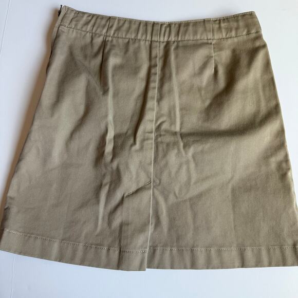 Lands End Girls Khaki Chino Skort 7 - Picture 8 of 9